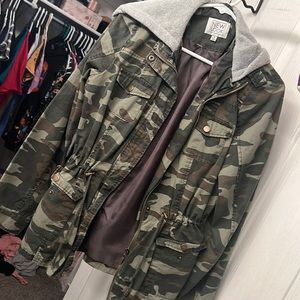Camo Waist Adjustable Jacket